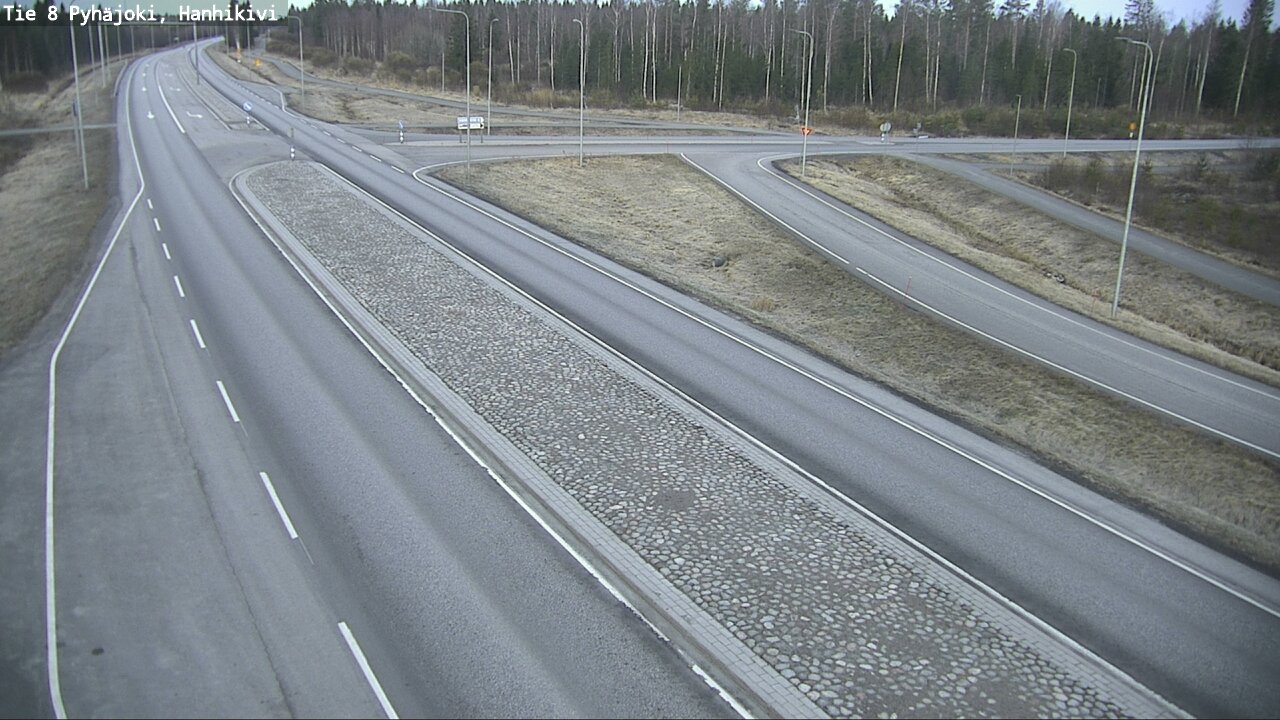 Weather Camera Image Väg 8 Pyhäjoki, Hanhikivi, Pyhäjoki, Pohjois-Pohjanmaa