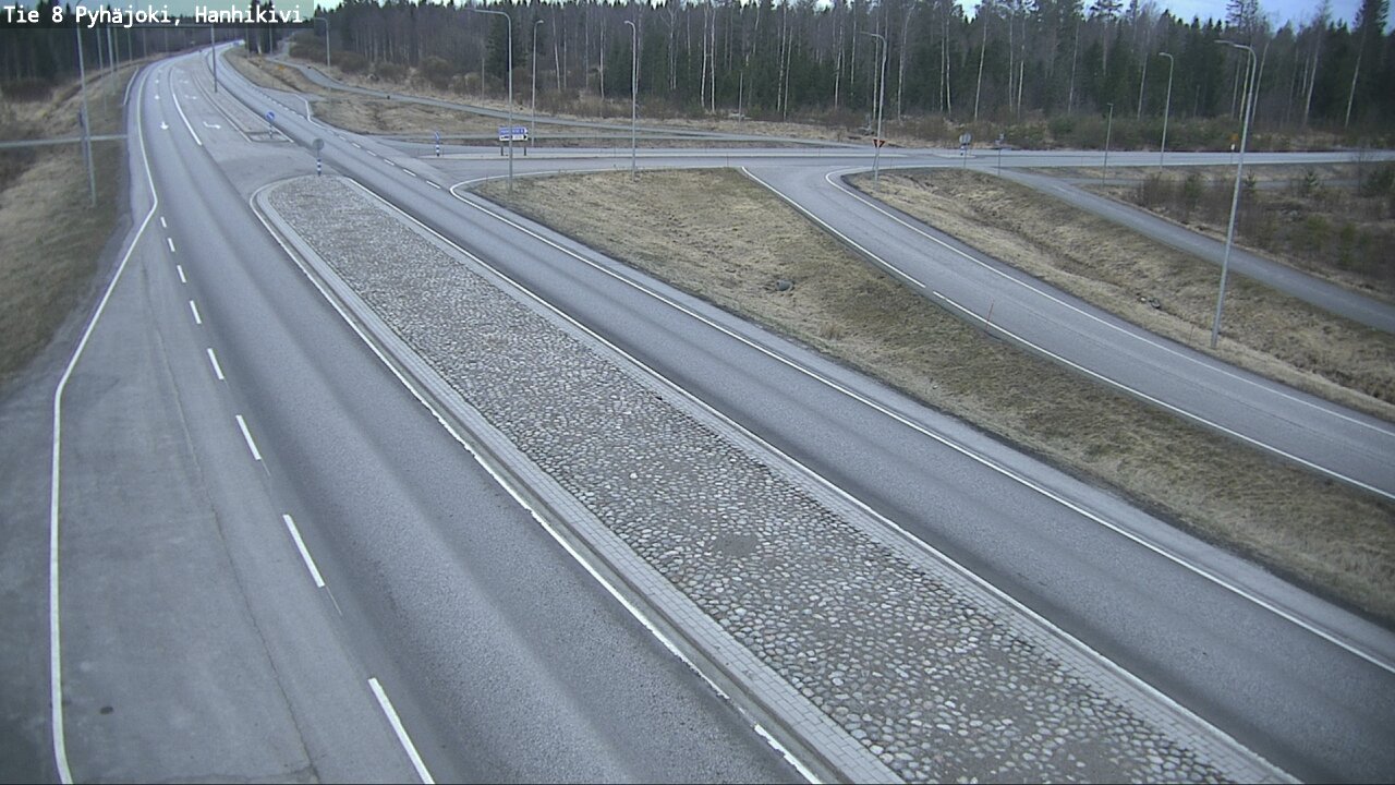 Weather Camera Image Road 8 Pyhäjoki, Hanhikivi, Pyhäjoki, Pohjois-Pohjanmaa