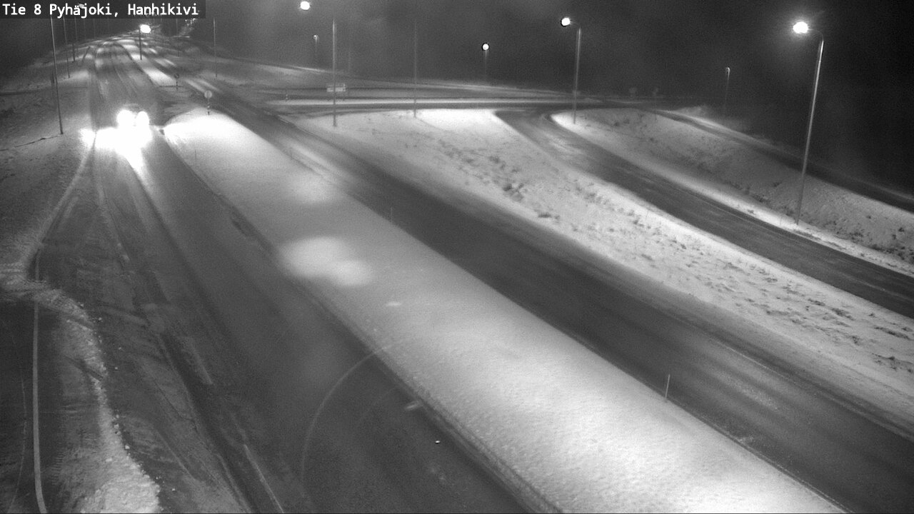 Weather Camera Image Väg 8 Pyhäjoki, Hanhikivi, Pyhäjoki, Pohjois-Pohjanmaa