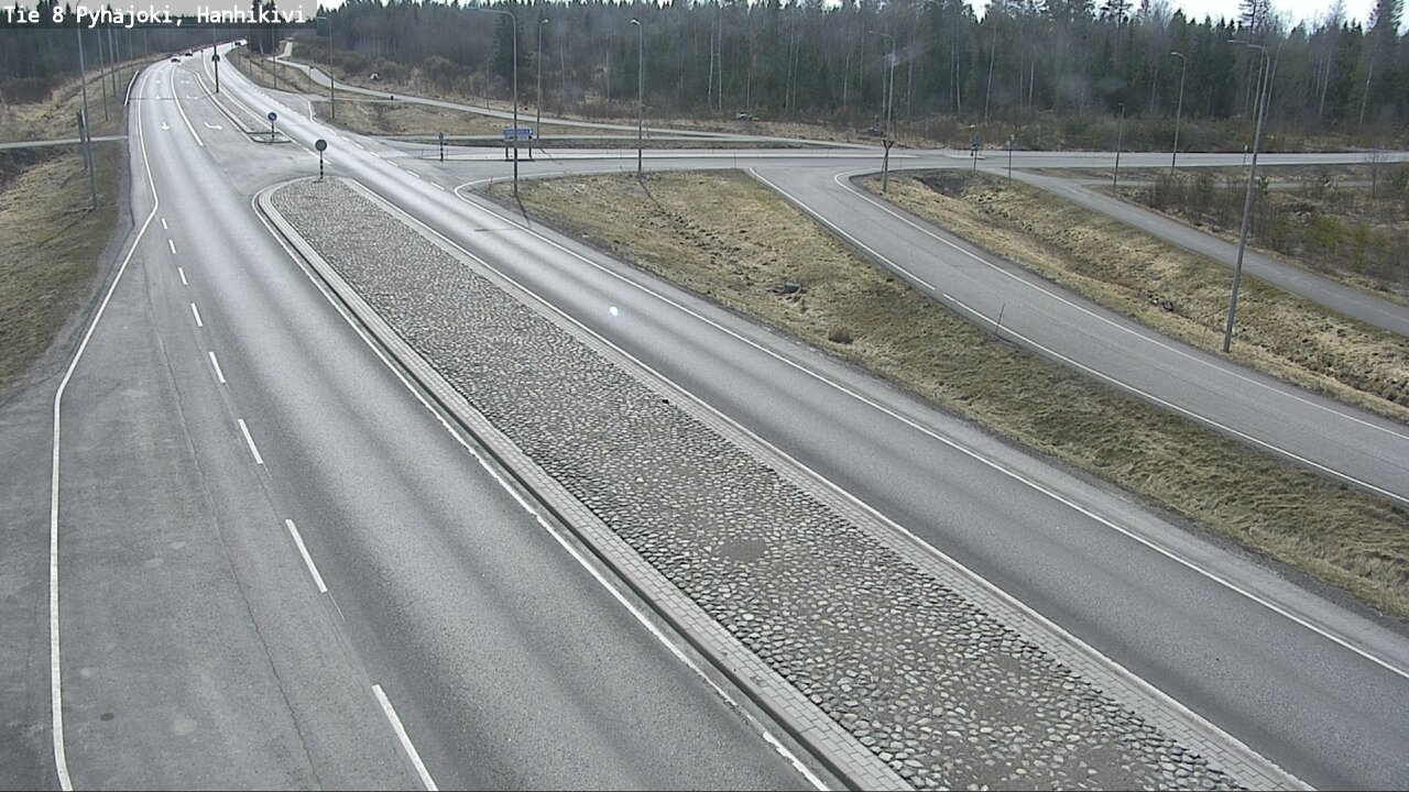 Weather Camera Image Väg 8 Pyhäjoki, Hanhikivi, Pyhäjoki, Pohjois-Pohjanmaa