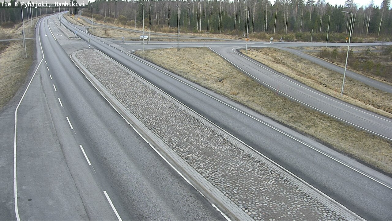Weather Camera Image Väg 8 Pyhäjoki, Hanhikivi, Pyhäjoki, Pohjois-Pohjanmaa
