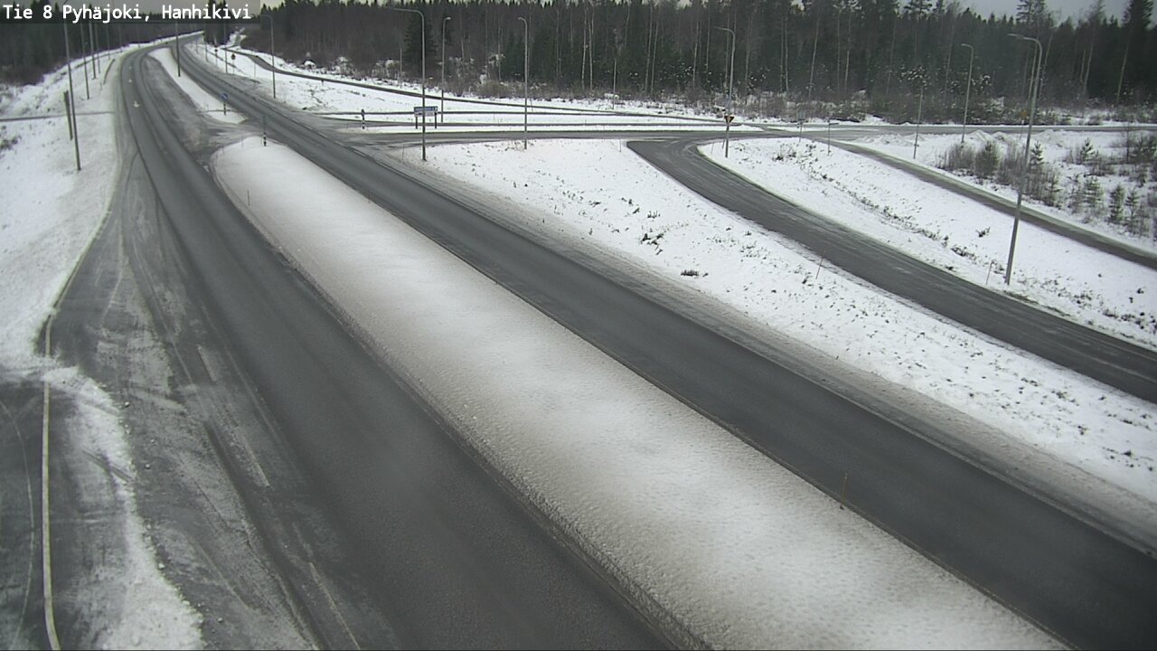 Weather Camera Image Väg 8 Pyhäjoki, Hanhikivi, Pyhäjoki, Pohjois-Pohjanmaa