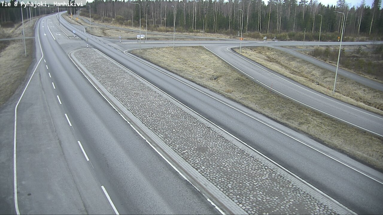 Weather Camera Image Väg 8 Pyhäjoki, Hanhikivi, Pyhäjoki, Pohjois-Pohjanmaa