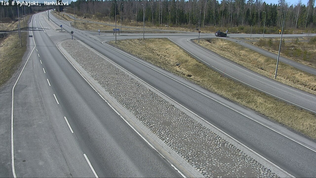 Weather Camera Image Väg 8 Pyhäjoki, Hanhikivi, Pyhäjoki, Pohjois-Pohjanmaa
