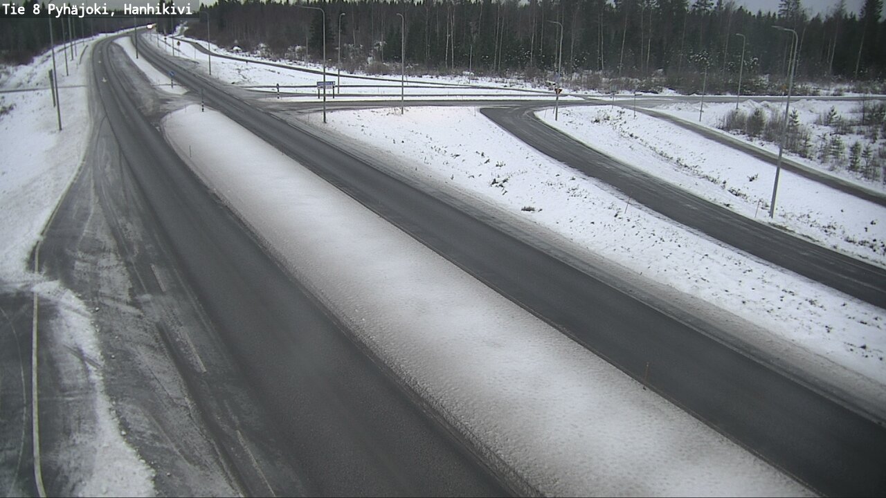 Weather Camera Image Väg 8 Pyhäjoki, Hanhikivi, Pyhäjoki, Pohjois-Pohjanmaa