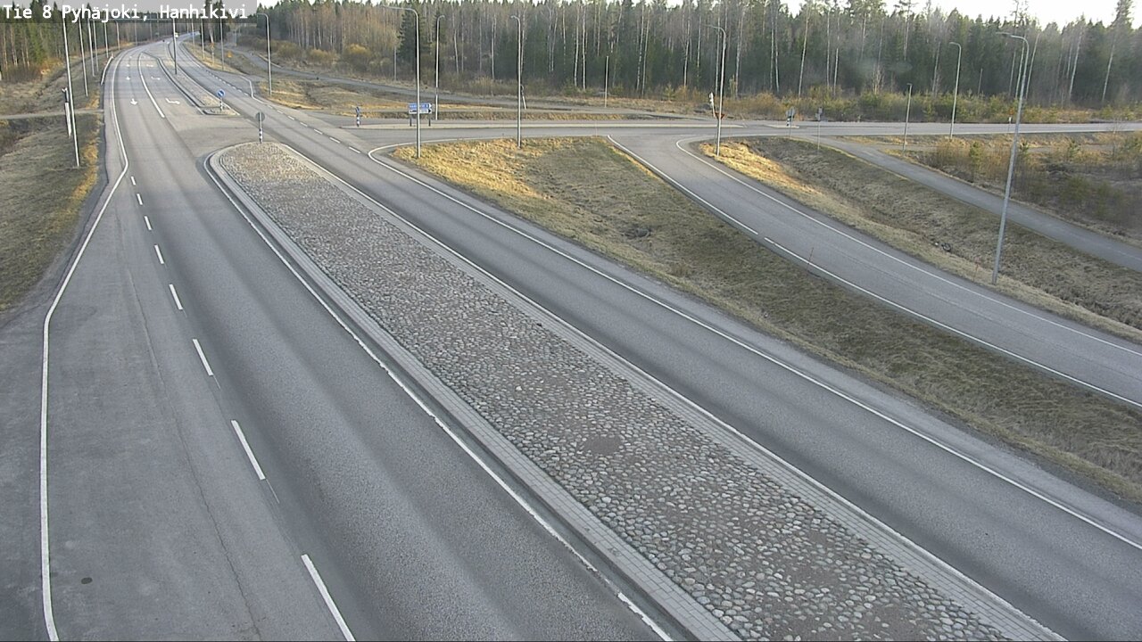 Weather Camera Image Väg 8 Pyhäjoki, Hanhikivi, Pyhäjoki, Pohjois-Pohjanmaa