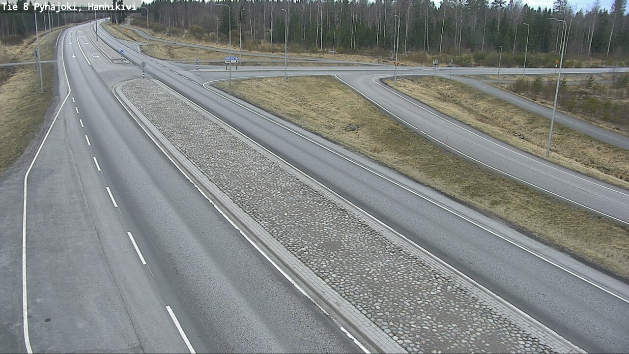 Weather Camera Image Road 8 Pyhäjoki, Hanhikivi, Pyhäjoki, Pohjois-Pohjanmaa