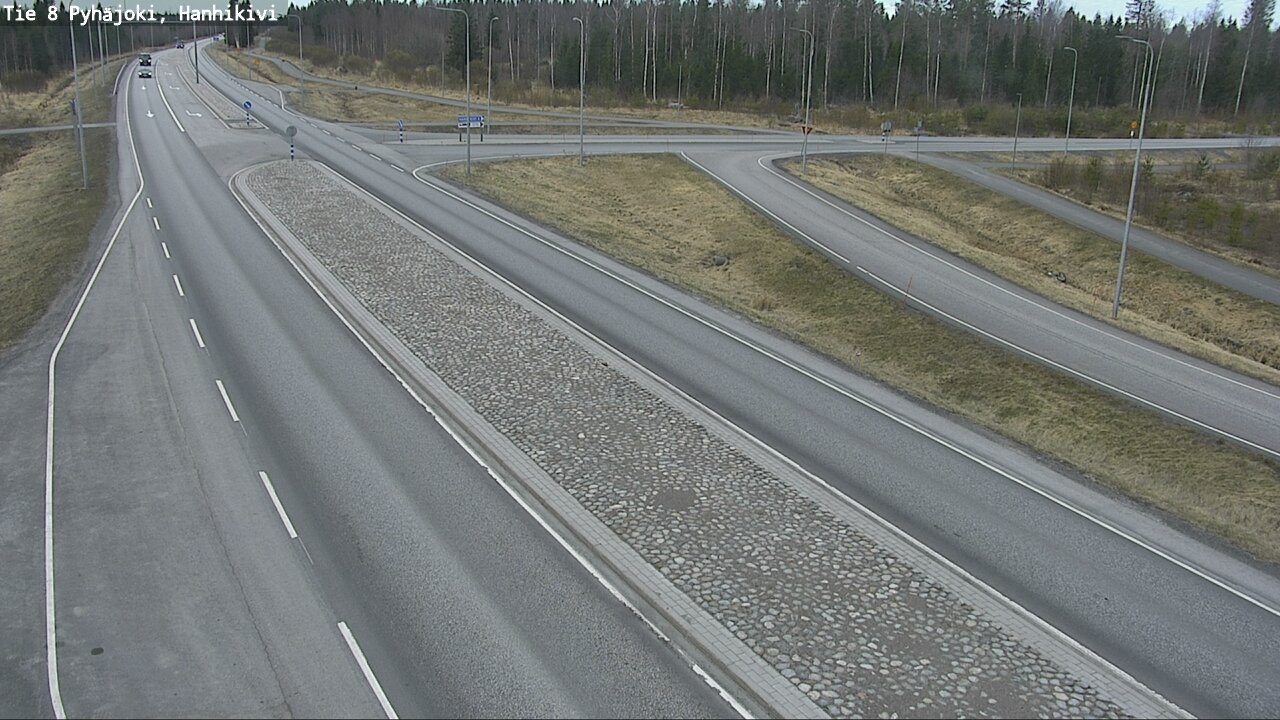 Weather Camera Image Road 8 Pyhäjoki, Hanhikivi, Pyhäjoki, Pohjois-Pohjanmaa