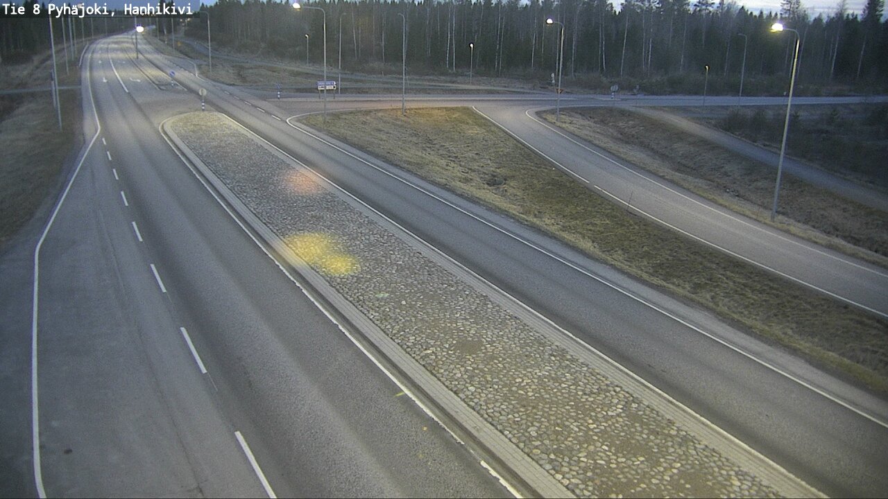 Weather Camera Image Väg 8 Pyhäjoki, Hanhikivi, Pyhäjoki, Pohjois-Pohjanmaa