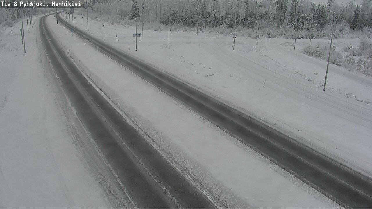 Weather Camera Image Road 8 Pyhäjoki, Hanhikivi, Pyhäjoki, Pohjois-Pohjanmaa