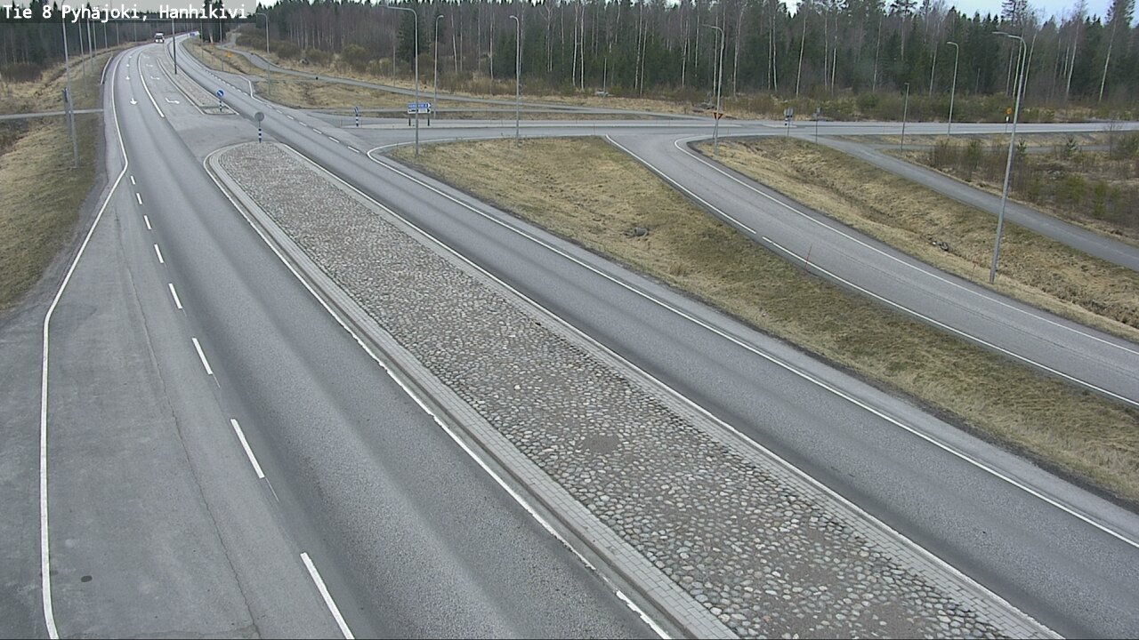 Weather Camera Image Road 8 Pyhäjoki, Hanhikivi, Pyhäjoki, Pohjois-Pohjanmaa