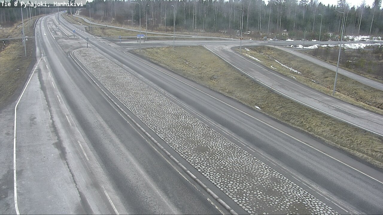 Weather Camera Image Road 8 Pyhäjoki, Hanhikivi, Pyhäjoki, Pohjois-Pohjanmaa