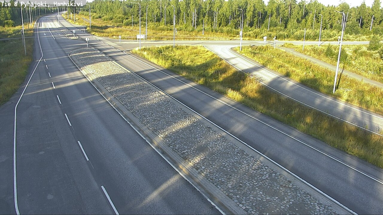 Weather Camera Image Väg 8 Pyhäjoki, Hanhikivi, Pyhäjoki, Pohjois-Pohjanmaa