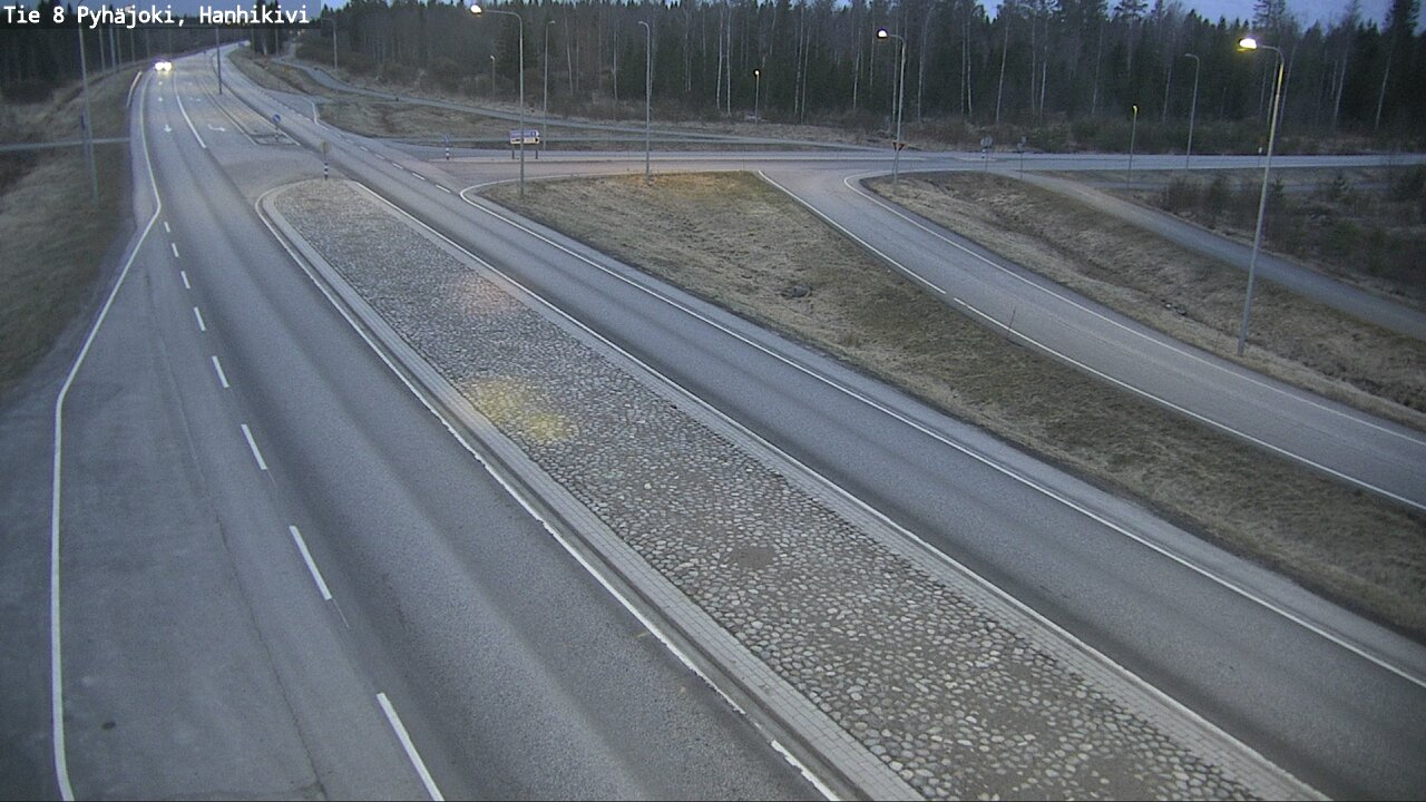 Weather Camera Image Road 8 Pyhäjoki, Hanhikivi, Pyhäjoki, Pohjois-Pohjanmaa