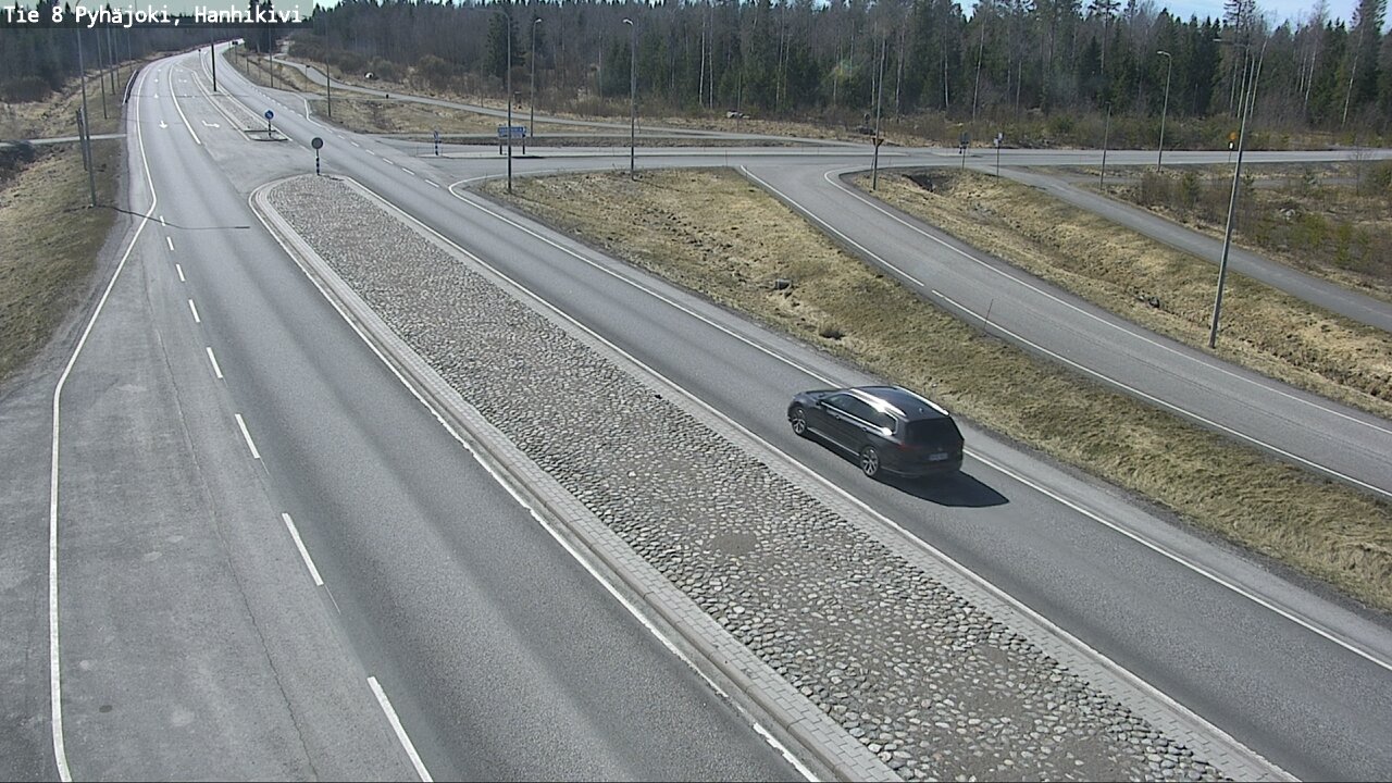 Weather Camera Image Väg 8 Pyhäjoki, Hanhikivi, Pyhäjoki, Pohjois-Pohjanmaa
