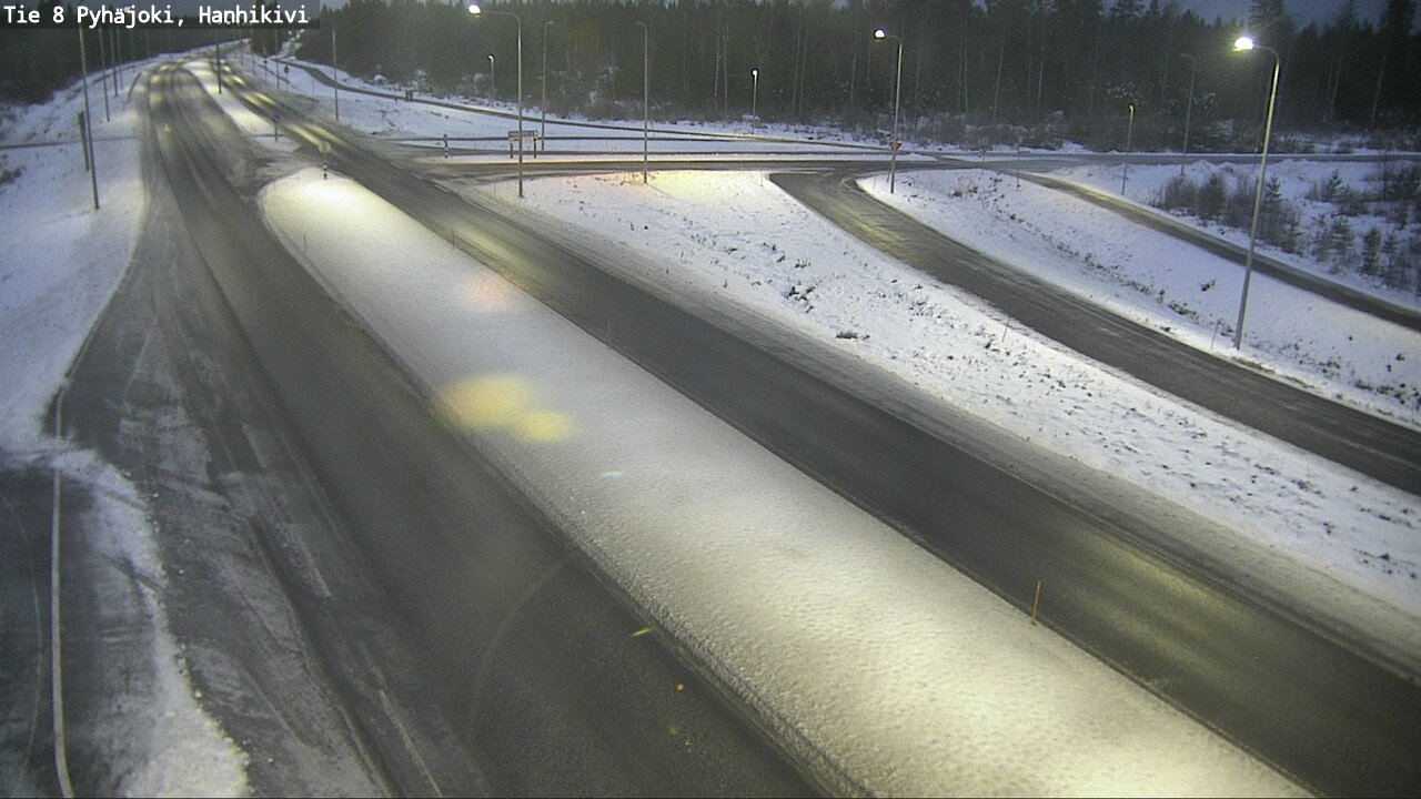 Weather Camera Image Väg 8 Pyhäjoki, Hanhikivi, Pyhäjoki, Pohjois-Pohjanmaa