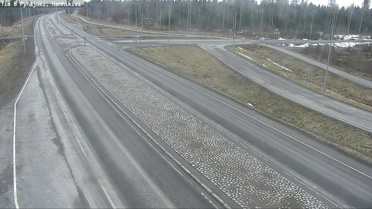 Weather Camera Image Road 8 Pyhäjoki, Hanhikivi, Pyhäjoki, Pohjois-Pohjanmaa