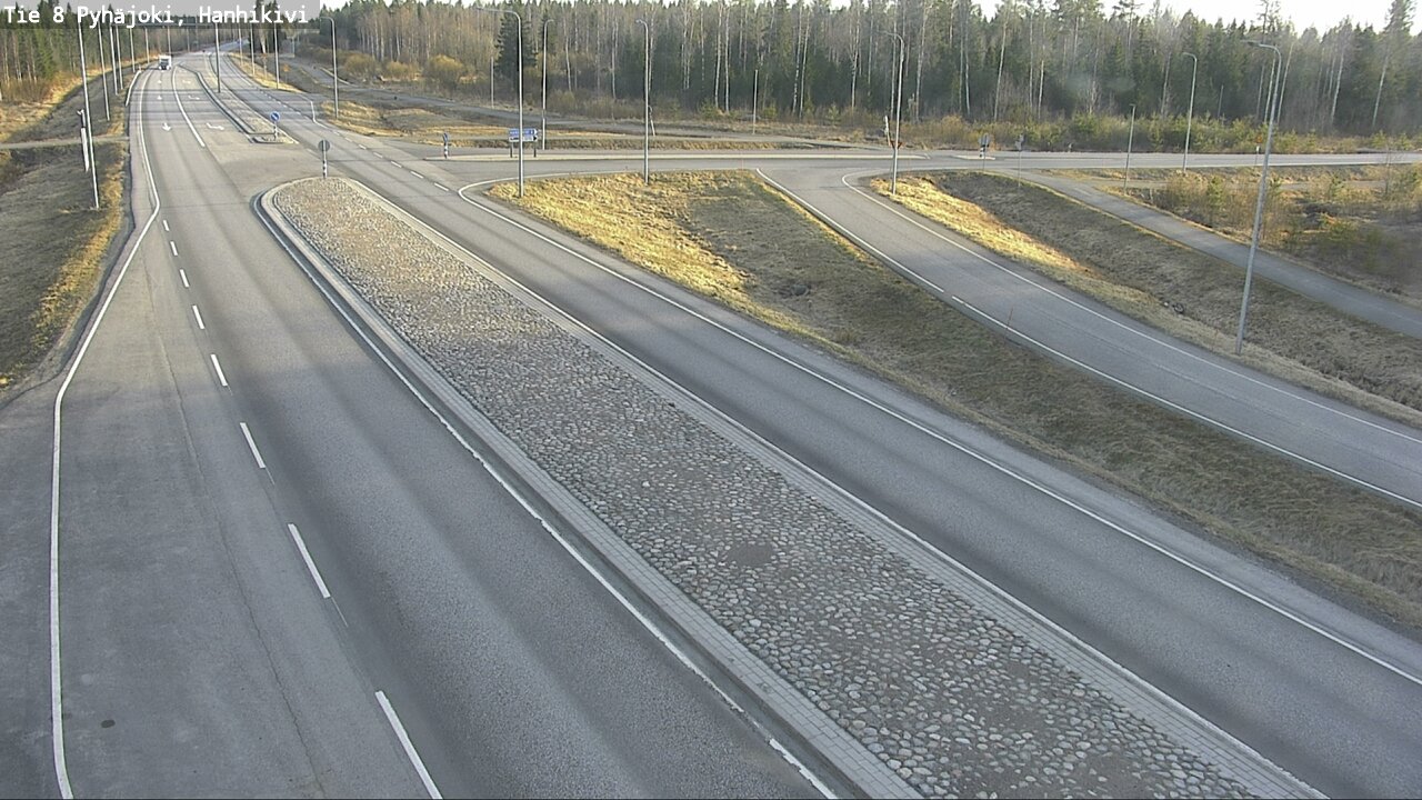 Weather Camera Image Väg 8 Pyhäjoki, Hanhikivi, Pyhäjoki, Pohjois-Pohjanmaa