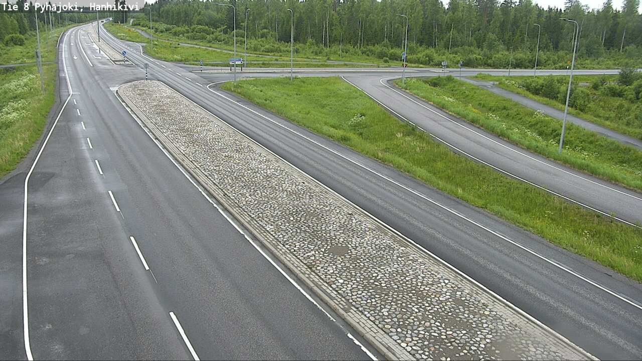 Weather Camera Image Road 8 Pyhäjoki, Hanhikivi, Pyhäjoki, Pohjois-Pohjanmaa