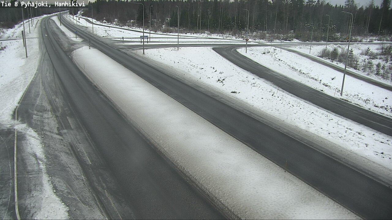 Weather Camera Image Väg 8 Pyhäjoki, Hanhikivi, Pyhäjoki, Pohjois-Pohjanmaa