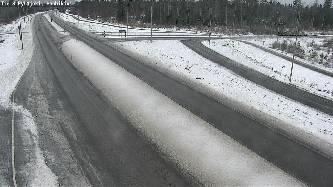 Weather Camera Image Väg 8 Pyhäjoki, Hanhikivi, Pyhäjoki, Pohjois-Pohjanmaa