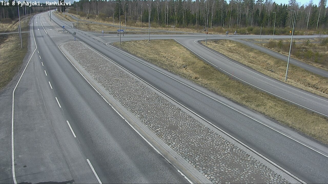 Weather Camera Image Väg 8 Pyhäjoki, Hanhikivi, Pyhäjoki, Pohjois-Pohjanmaa