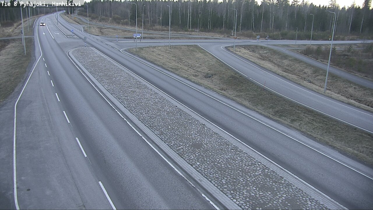 Weather Camera Image Väg 8 Pyhäjoki, Hanhikivi, Pyhäjoki, Pohjois-Pohjanmaa