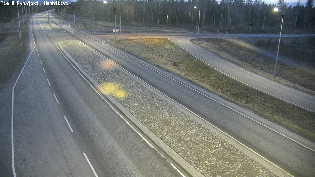 Weather Camera Image Väg 8 Pyhäjoki, Hanhikivi, Pyhäjoki, Pohjois-Pohjanmaa