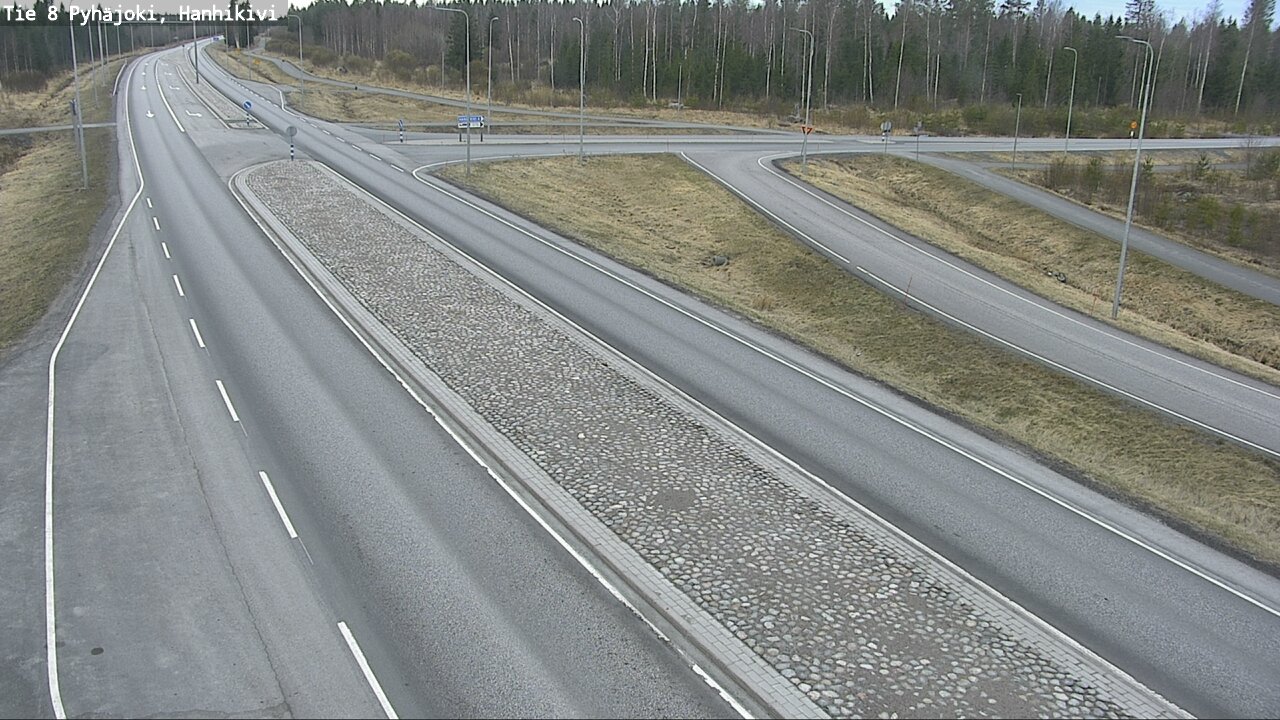 Weather Camera Image Road 8 Pyhäjoki, Hanhikivi, Pyhäjoki, Pohjois-Pohjanmaa