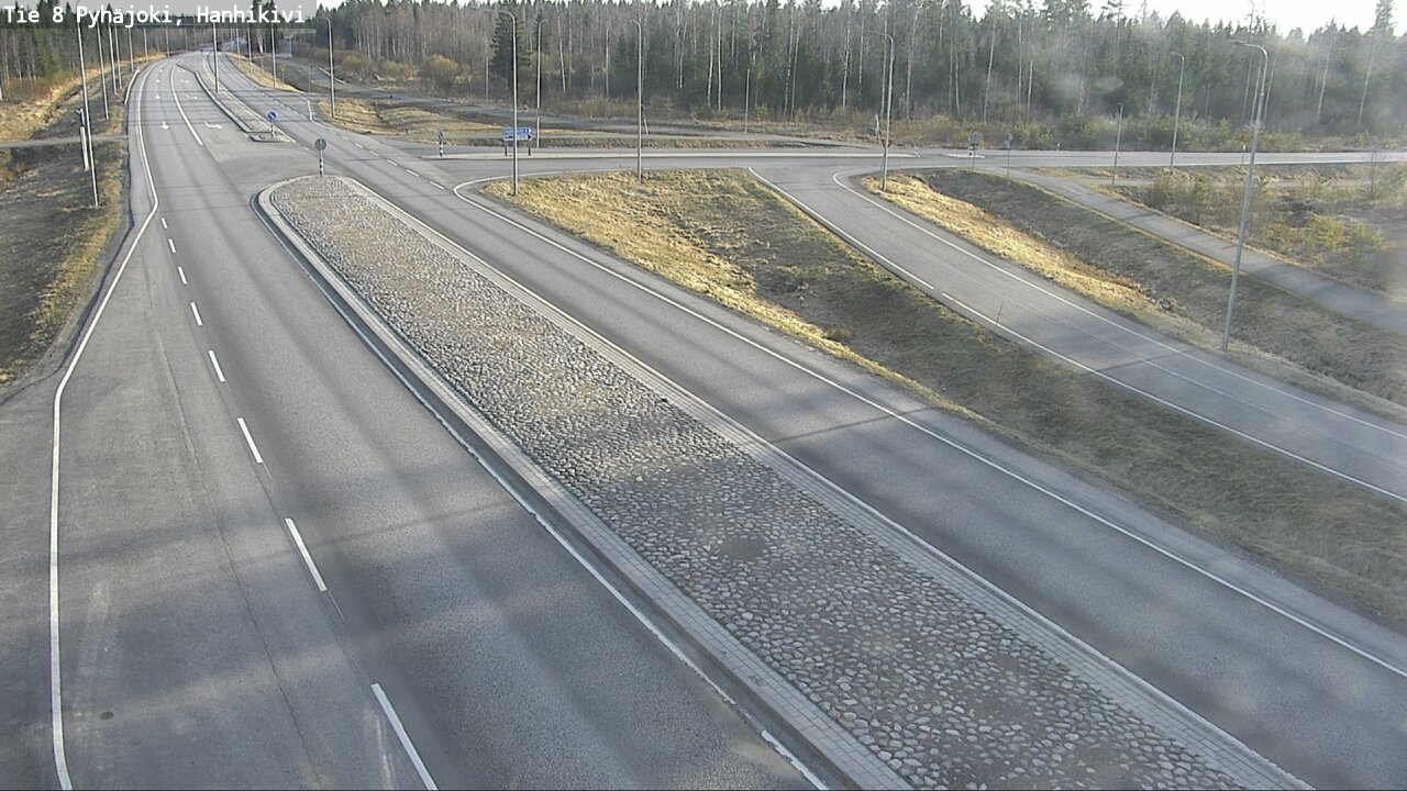 Weather Camera Image Väg 8 Pyhäjoki, Hanhikivi, Pyhäjoki, Pohjois-Pohjanmaa