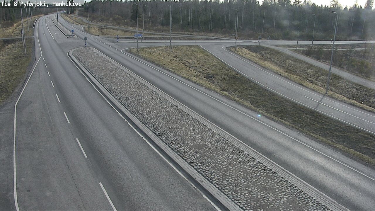 Weather Camera Image Väg 8 Pyhäjoki, Hanhikivi, Pyhäjoki, Pohjois-Pohjanmaa