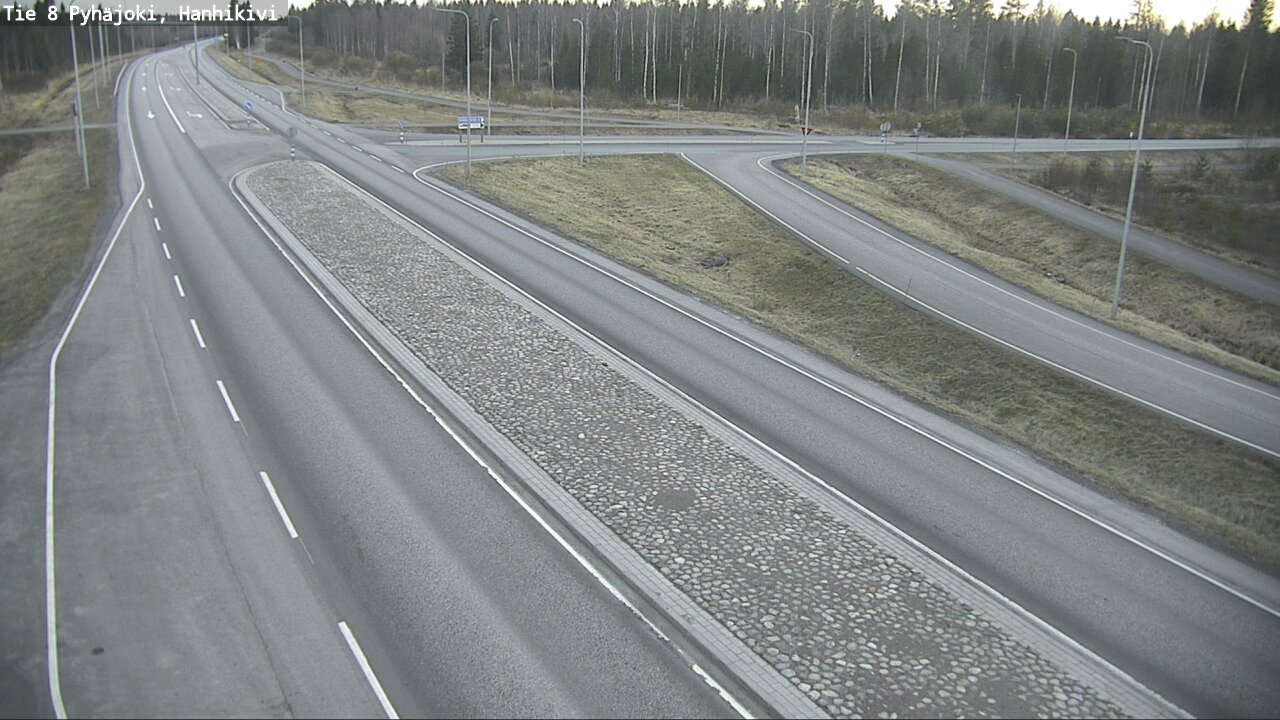 Weather Camera Image Väg 8 Pyhäjoki, Hanhikivi, Pyhäjoki, Pohjois-Pohjanmaa