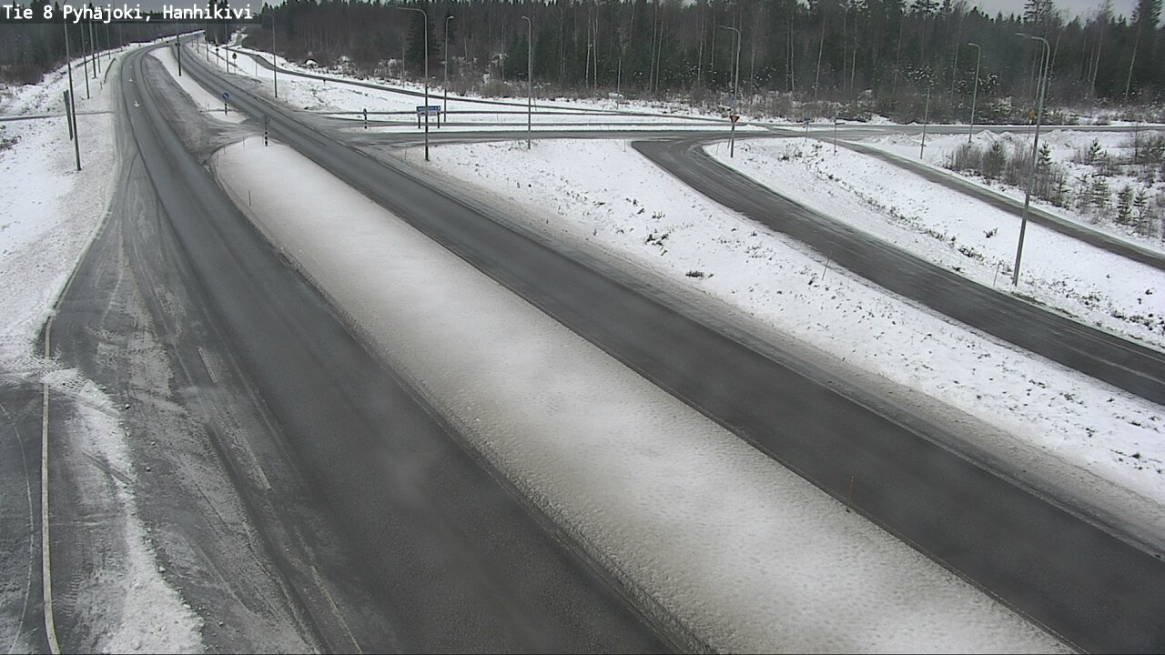 Weather Camera Image Väg 8 Pyhäjoki, Hanhikivi, Pyhäjoki, Pohjois-Pohjanmaa