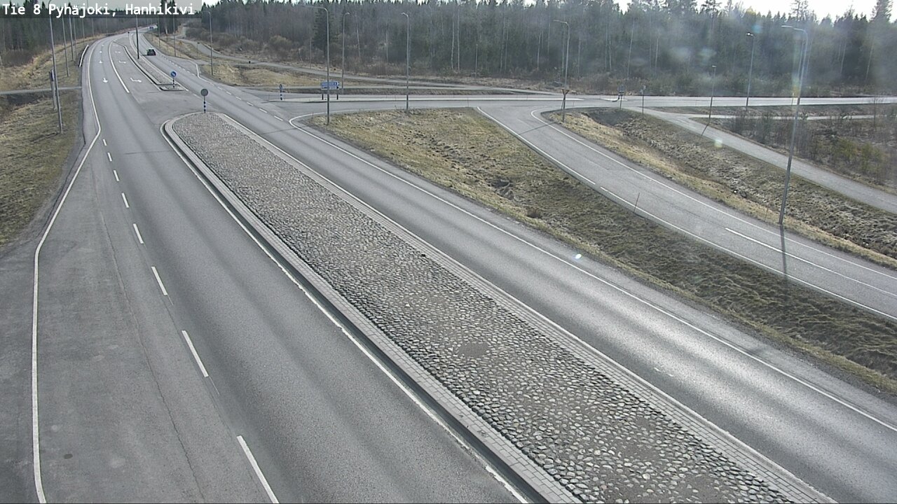Weather Camera Image Väg 8 Pyhäjoki, Hanhikivi, Pyhäjoki, Pohjois-Pohjanmaa