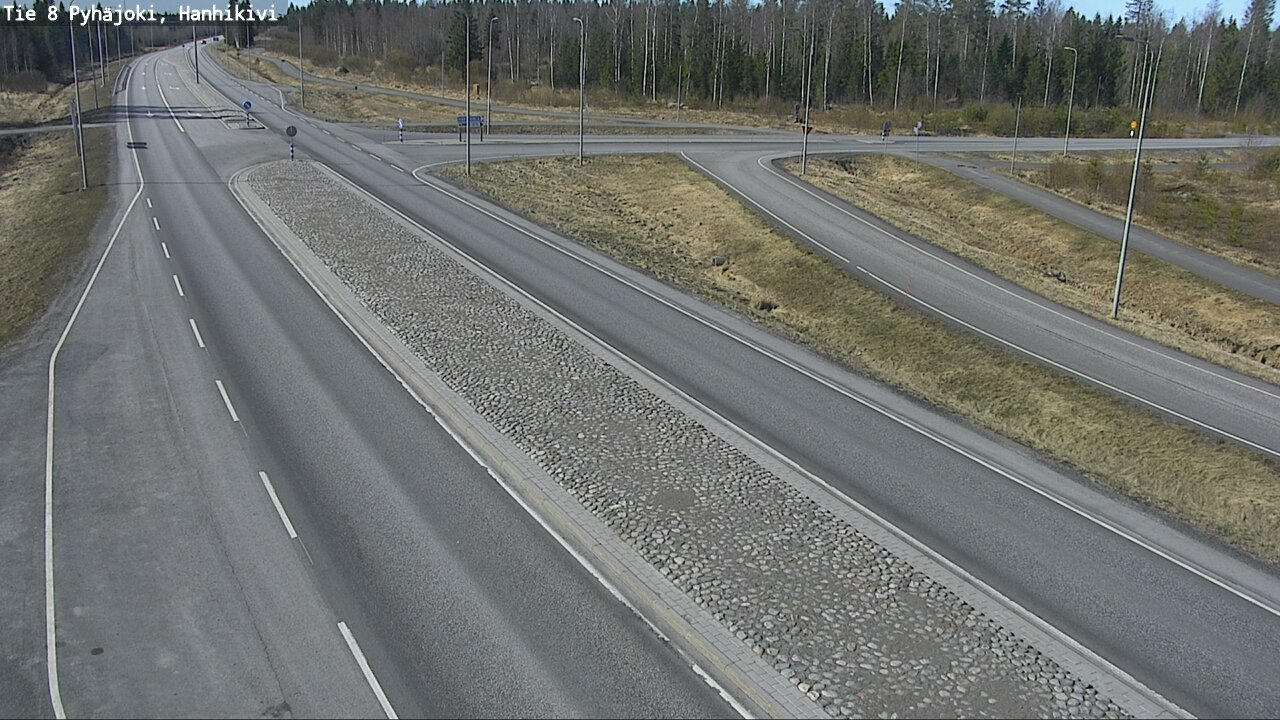 Weather Camera Image Väg 8 Pyhäjoki, Hanhikivi, Pyhäjoki, Pohjois-Pohjanmaa