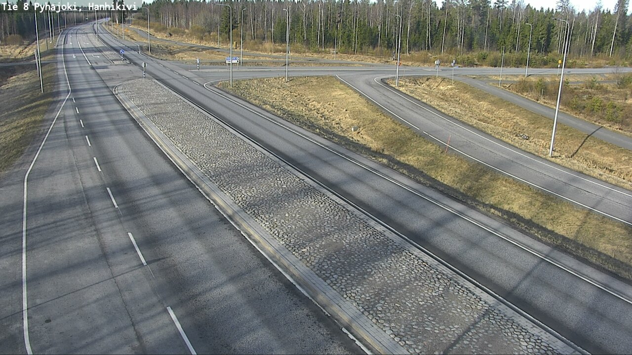 Weather Camera Image Väg 8 Pyhäjoki, Hanhikivi, Pyhäjoki, Pohjois-Pohjanmaa