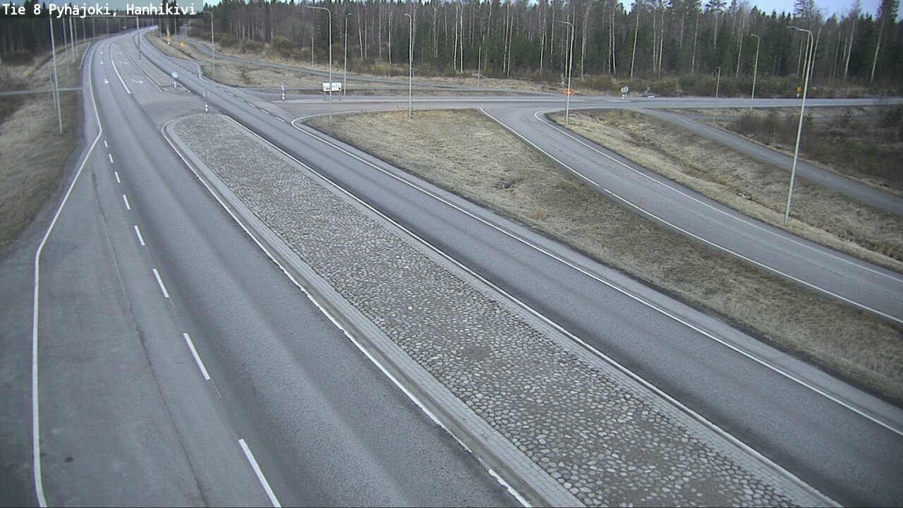 Weather Camera Image Väg 8 Pyhäjoki, Hanhikivi, Pyhäjoki, Pohjois-Pohjanmaa