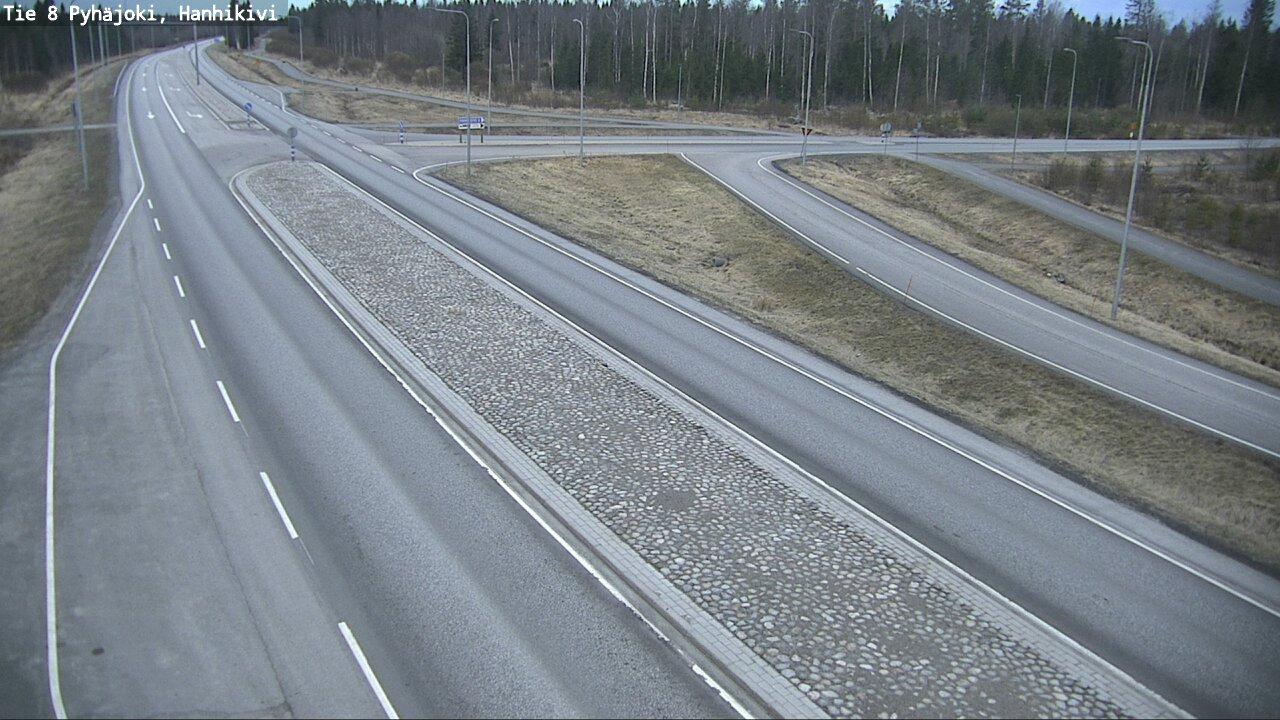 Weather Camera Image Road 8 Pyhäjoki, Hanhikivi, Pyhäjoki, Pohjois-Pohjanmaa