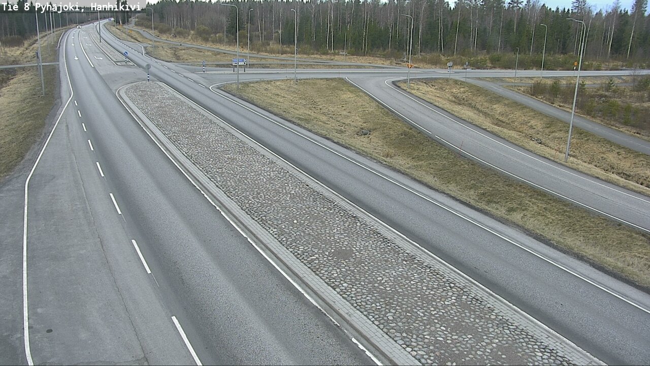 Weather Camera Image Road 8 Pyhäjoki, Hanhikivi, Pyhäjoki, Pohjois-Pohjanmaa