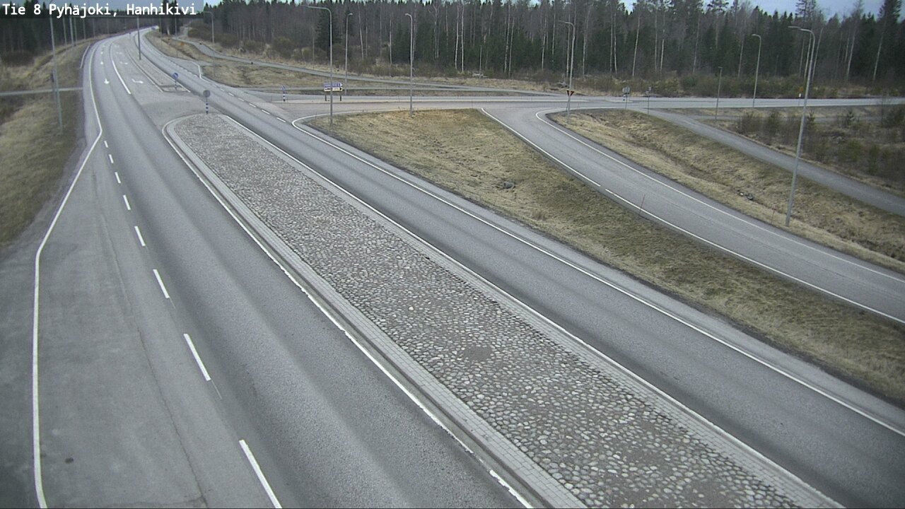 Weather Camera Image Road 8 Pyhäjoki, Hanhikivi, Pyhäjoki, Pohjois-Pohjanmaa
