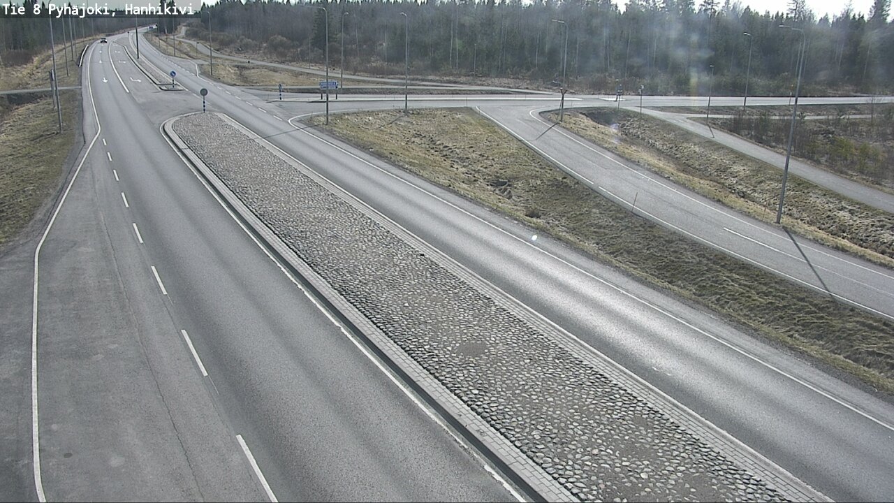 Weather Camera Image Väg 8 Pyhäjoki, Hanhikivi, Pyhäjoki, Pohjois-Pohjanmaa