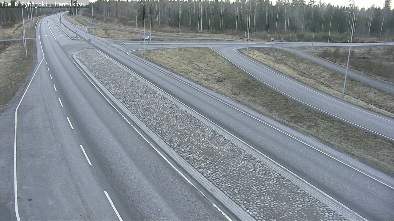 Weather Camera Image Väg 8 Pyhäjoki, Hanhikivi, Pyhäjoki, Pohjois-Pohjanmaa