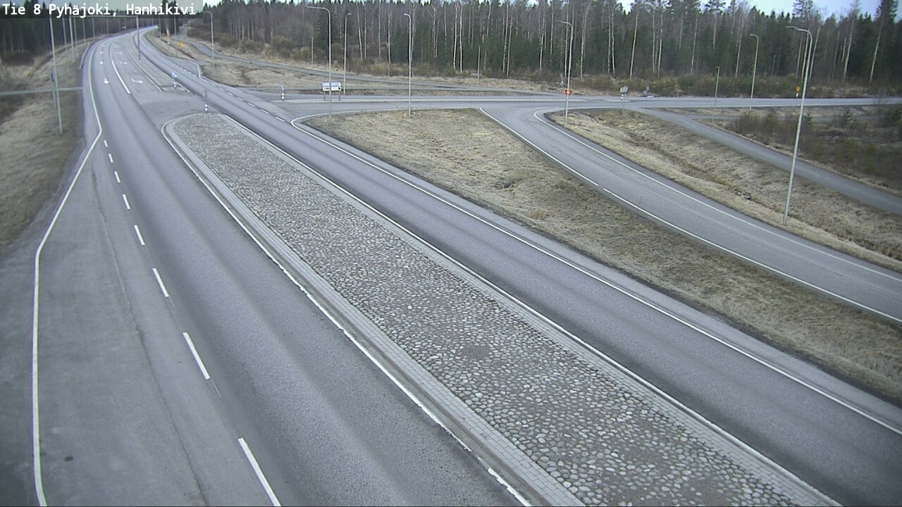 Weather Camera Image Väg 8 Pyhäjoki, Hanhikivi, Pyhäjoki, Pohjois-Pohjanmaa