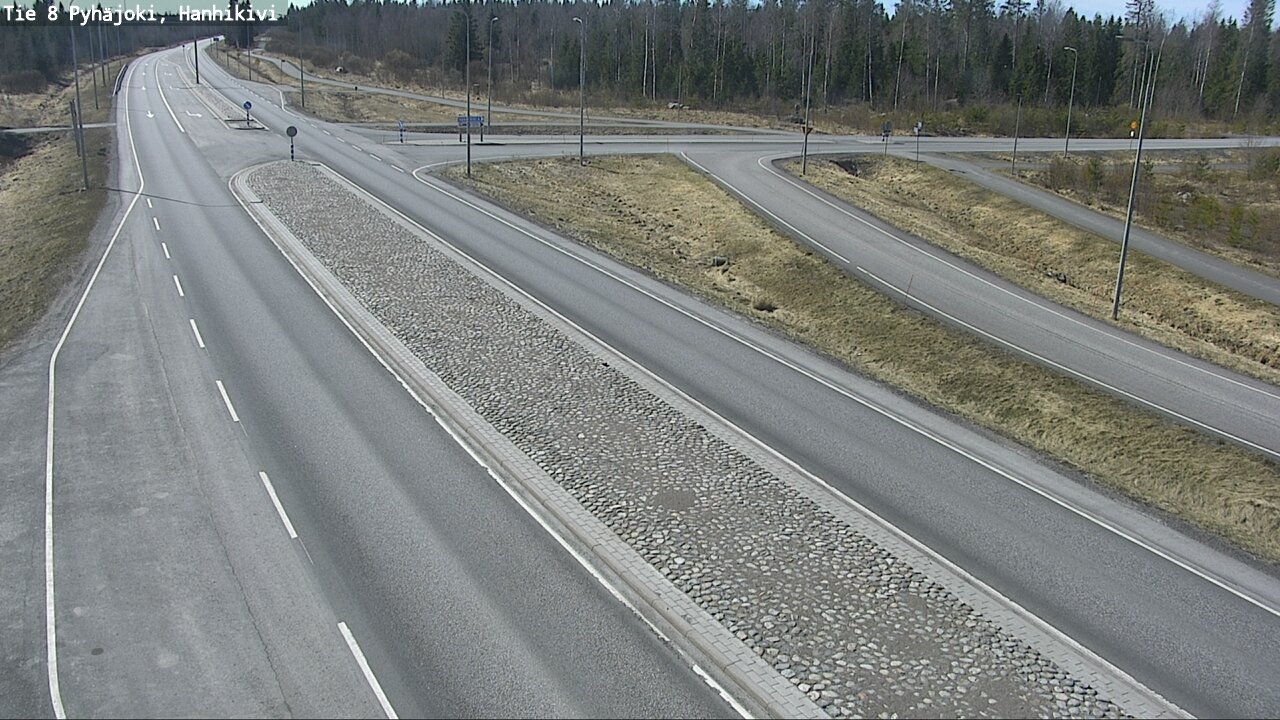 Weather Camera Image Väg 8 Pyhäjoki, Hanhikivi, Pyhäjoki, Pohjois-Pohjanmaa