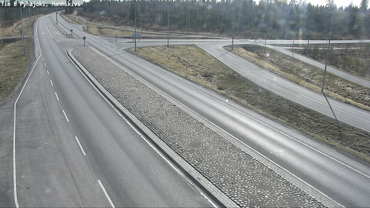 Weather Camera Image Väg 8 Pyhäjoki, Hanhikivi, Pyhäjoki, Pohjois-Pohjanmaa