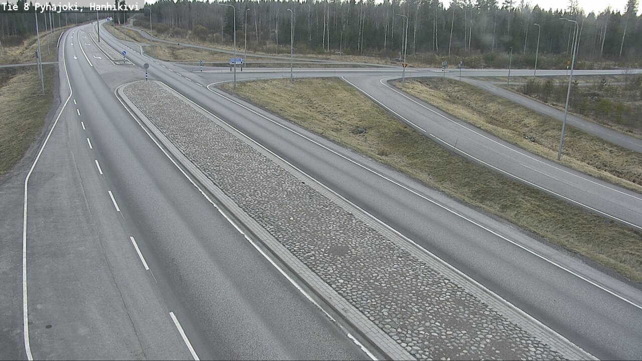 Weather Camera Image Väg 8 Pyhäjoki, Hanhikivi, Pyhäjoki, Pohjois-Pohjanmaa