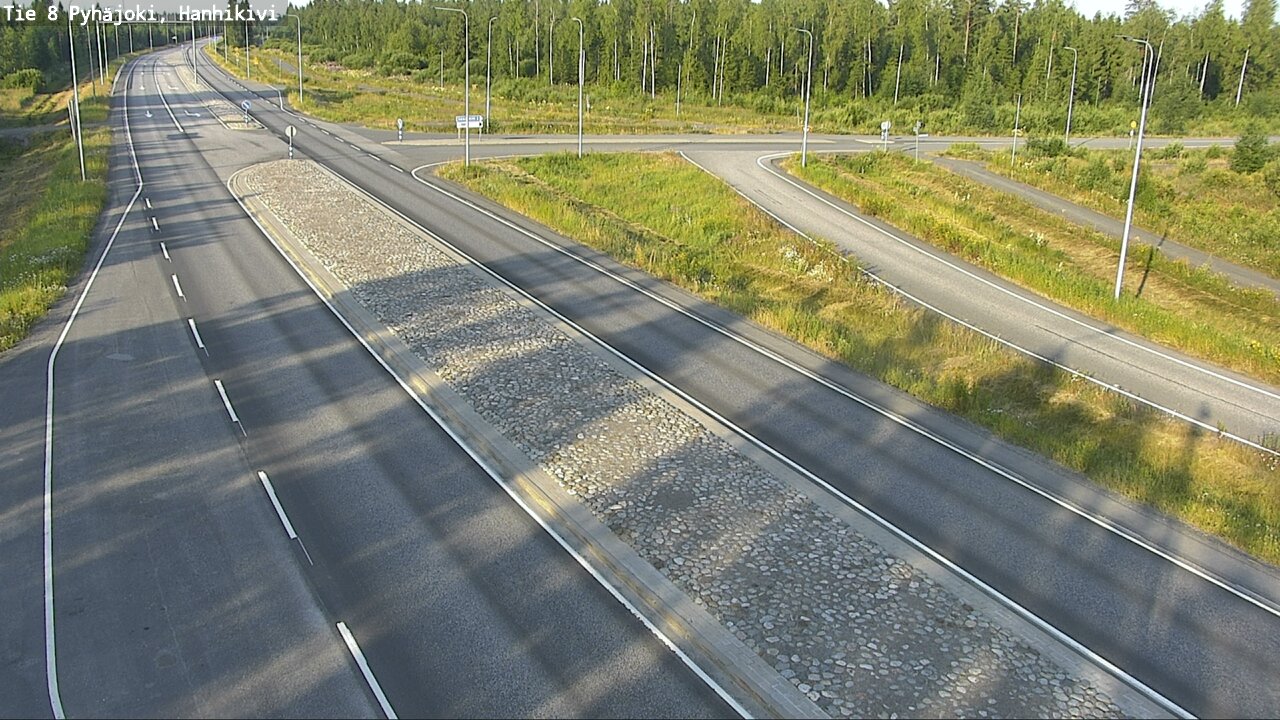Weather Camera Image Väg 8 Pyhäjoki, Hanhikivi, Pyhäjoki, Pohjois-Pohjanmaa