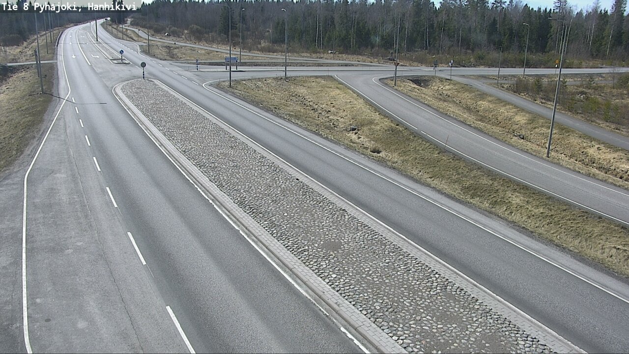 Weather Camera Image Väg 8 Pyhäjoki, Hanhikivi, Pyhäjoki, Pohjois-Pohjanmaa