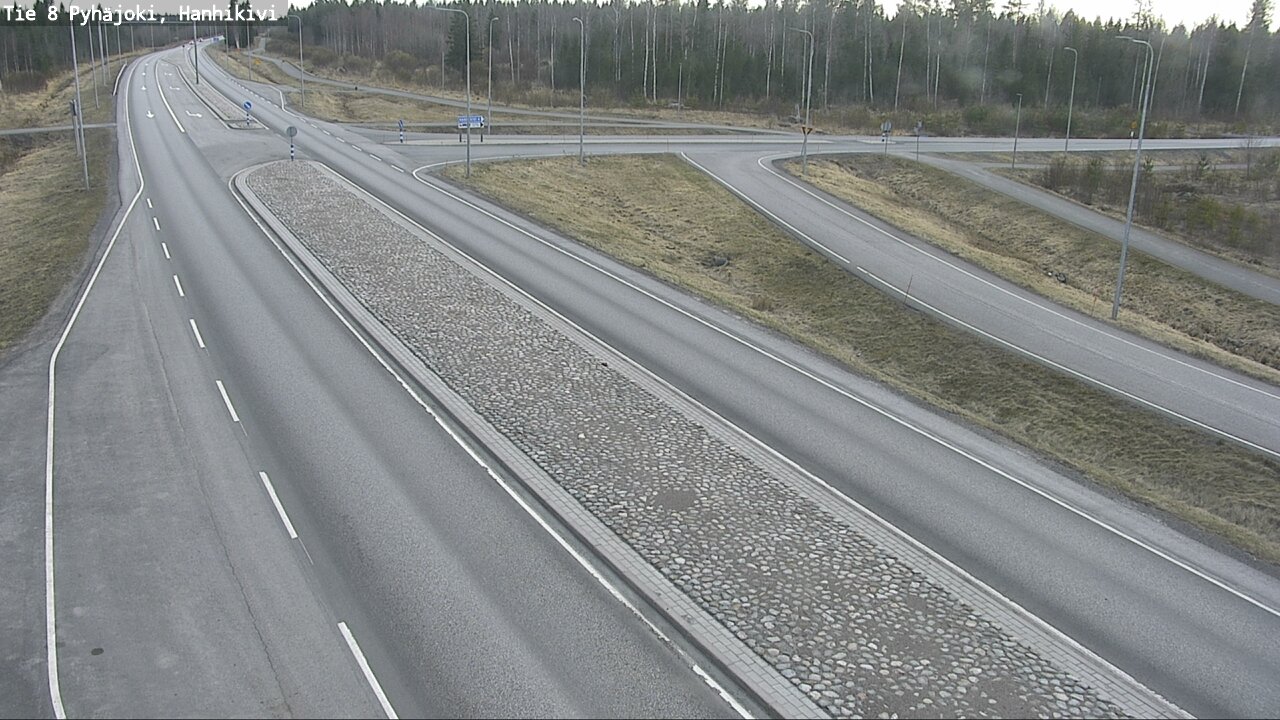 Weather Camera Image Väg 8 Pyhäjoki, Hanhikivi, Pyhäjoki, Pohjois-Pohjanmaa