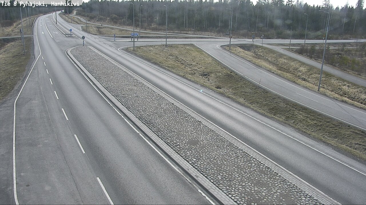 Weather Camera Image Väg 8 Pyhäjoki, Hanhikivi, Pyhäjoki, Pohjois-Pohjanmaa
